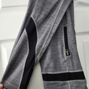 lululemon athletica Gray and Black Leggings